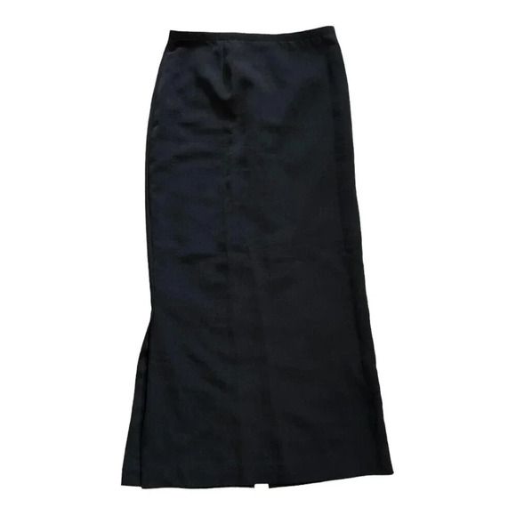 Agnes B Paris Black Formal Side Slit Maxi Skirt S - Picture 1 of 4